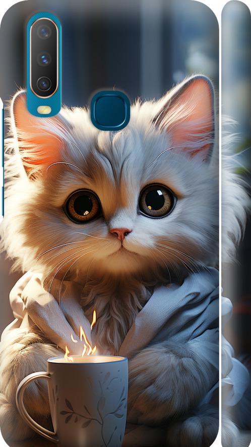 Чехол на Vivo Y17 White cat (5646m-1447-42517) Чехол на Vivo Y17 White cat (5646m-1447-42517)