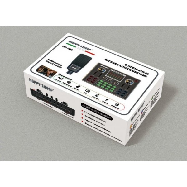 Вокальный комплект HP-203BT mini звуковая карта с конденсаторным микрофоном с аккумулятором - фото 2 Вокальный комплект HP-203BT mini звуковая карта с конденсаторным микрофоном с аккумулятором - фото 2