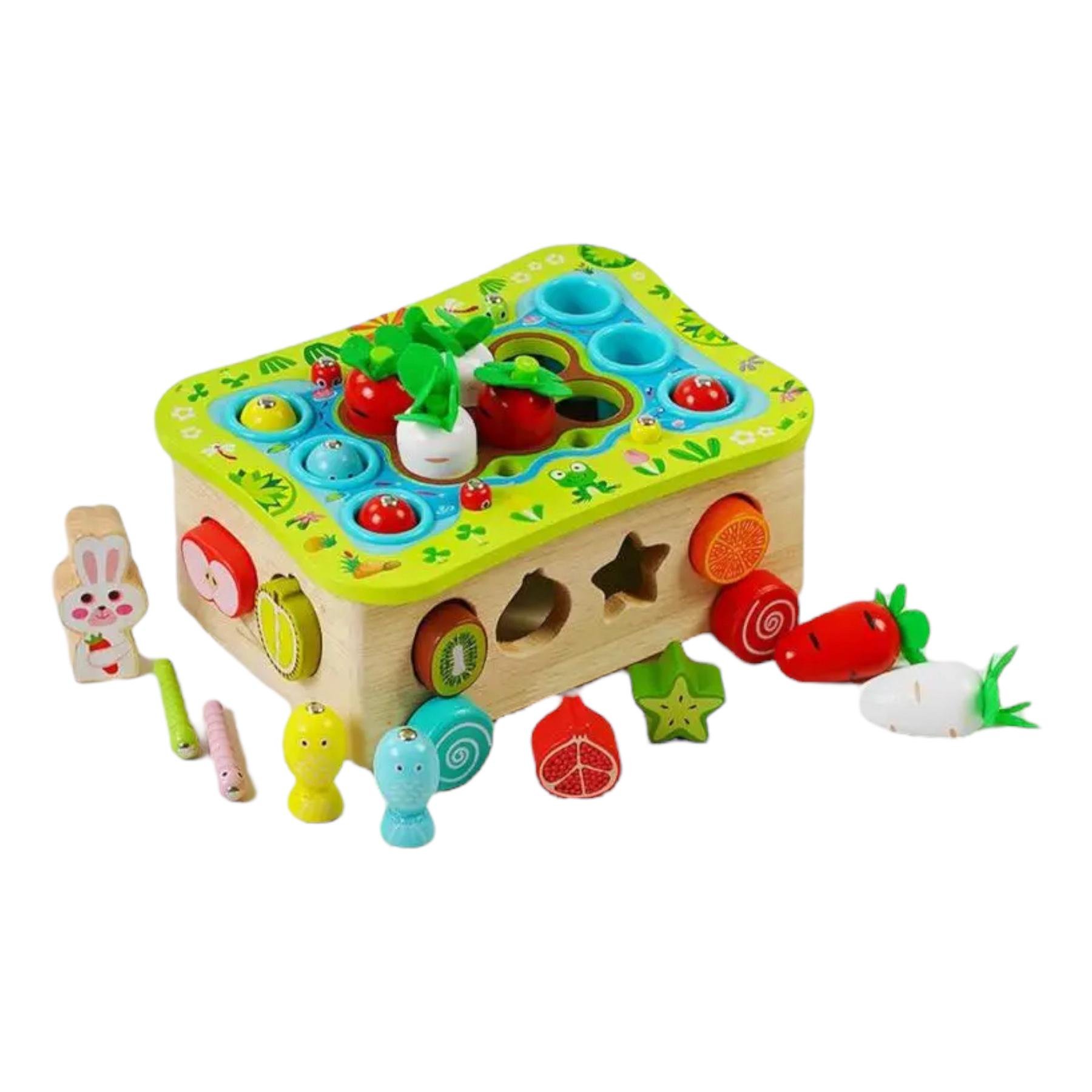 Деревянная каталка логическая 3в1 (111316) - фото 2