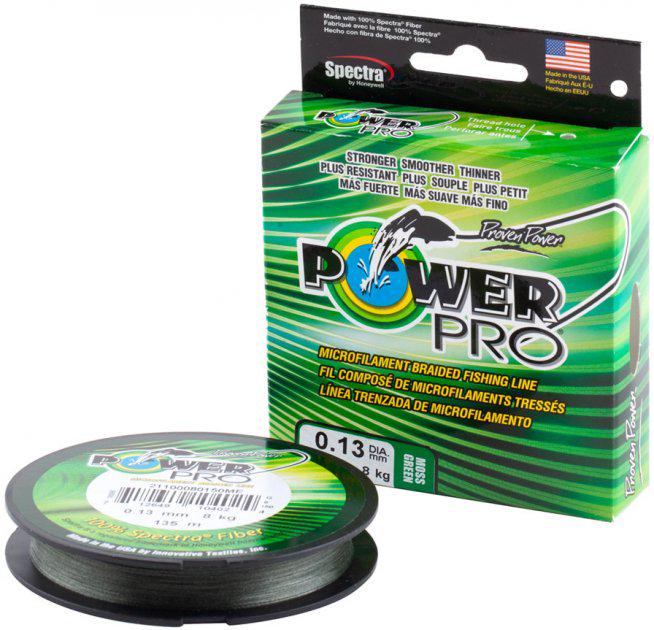 Шнур Power Pro 275 м 0,19 мм 28,6 Lb 13 кг Moss Green (1013-2266.74.63) - фото 1