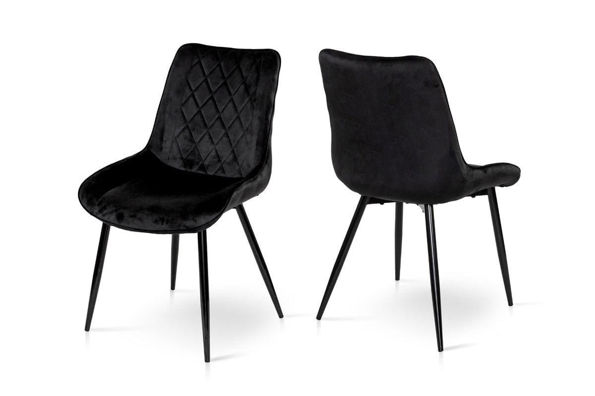 Стілець кухонний Мікс Меблі Корфу велюр Чорний - фото 2 Стілець кухонний Мікс Меблі Корфу велюр Чорний - фото 2