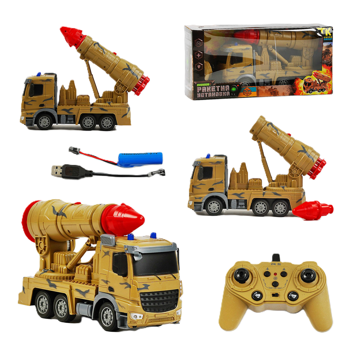 Машина на радиоуправлении TK Group Военная техника TK-280-22 звук/стрельба/аккумулятор 3,7V пульт 2,4GHz (133459) - фото 2 Машина на радиоуправлении TK Group Военная техника TK-280-22 звук/стрельба/аккумулятор 3,7V пульт 2,4GHz (133459) - фото 2