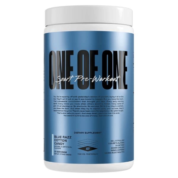 Комплекс для тренировки ONE OF ONE Sport Pre-Workout 502 г 30 порций Blue Razz Cotton Candy (000027329)