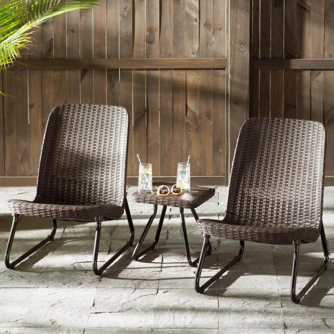 Набір садових меблів Keter Rio Patio Set 211426 Коричневий - фото 2