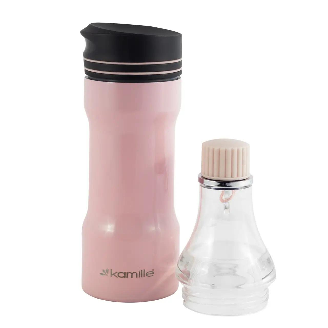 Термокружка Kamille KM-2061-PK 320 мл Розовый (105311)