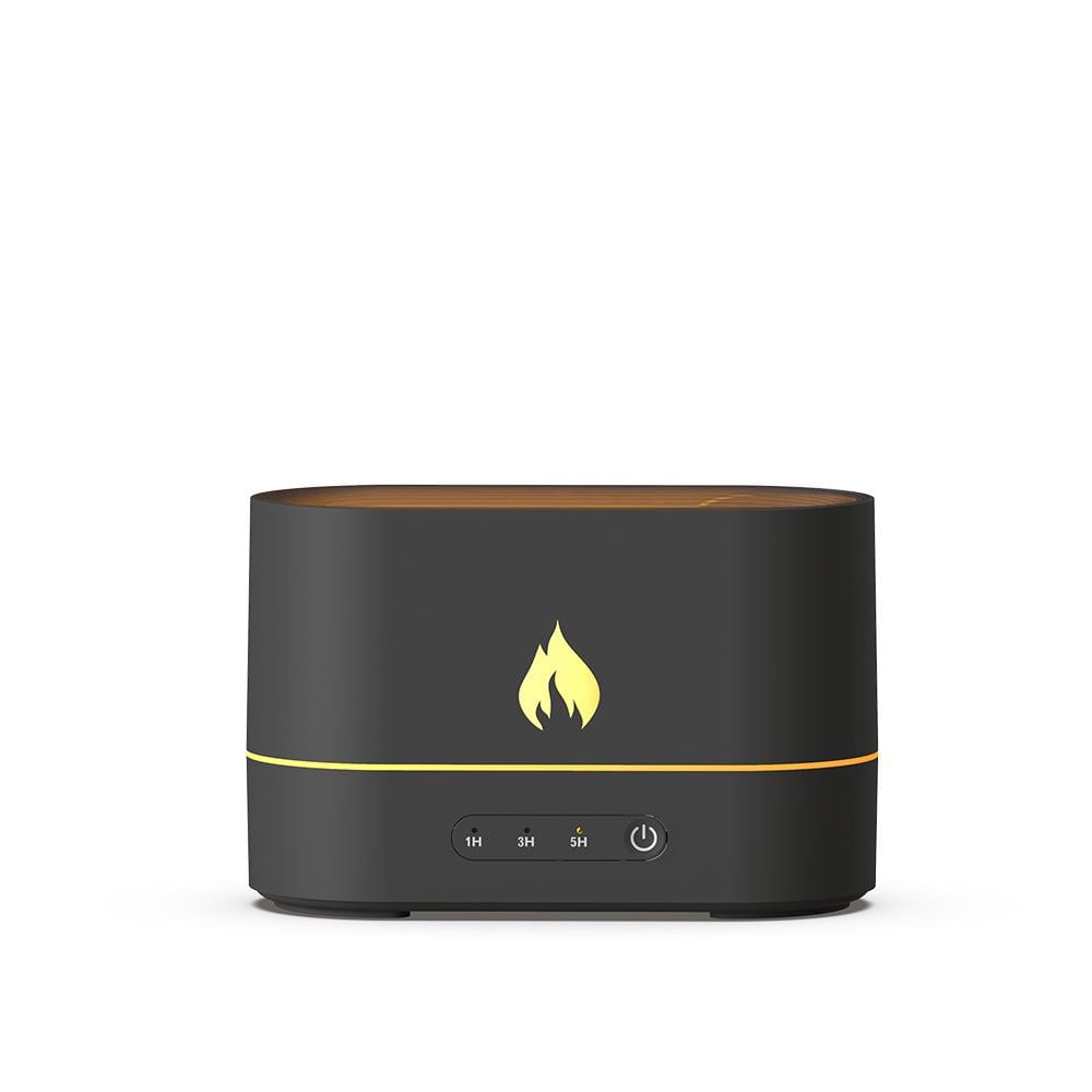 Зволожувач повітря Flame Mist ультразвуковий з ефектом полум'я і підсвічуванням на 7 кольорів