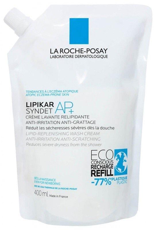Крем для душа La Roche-Posay Lipikar Syndet AP+ Eco-Refill липидовосстанавливающий для лица и тела 400 мл (24610713)