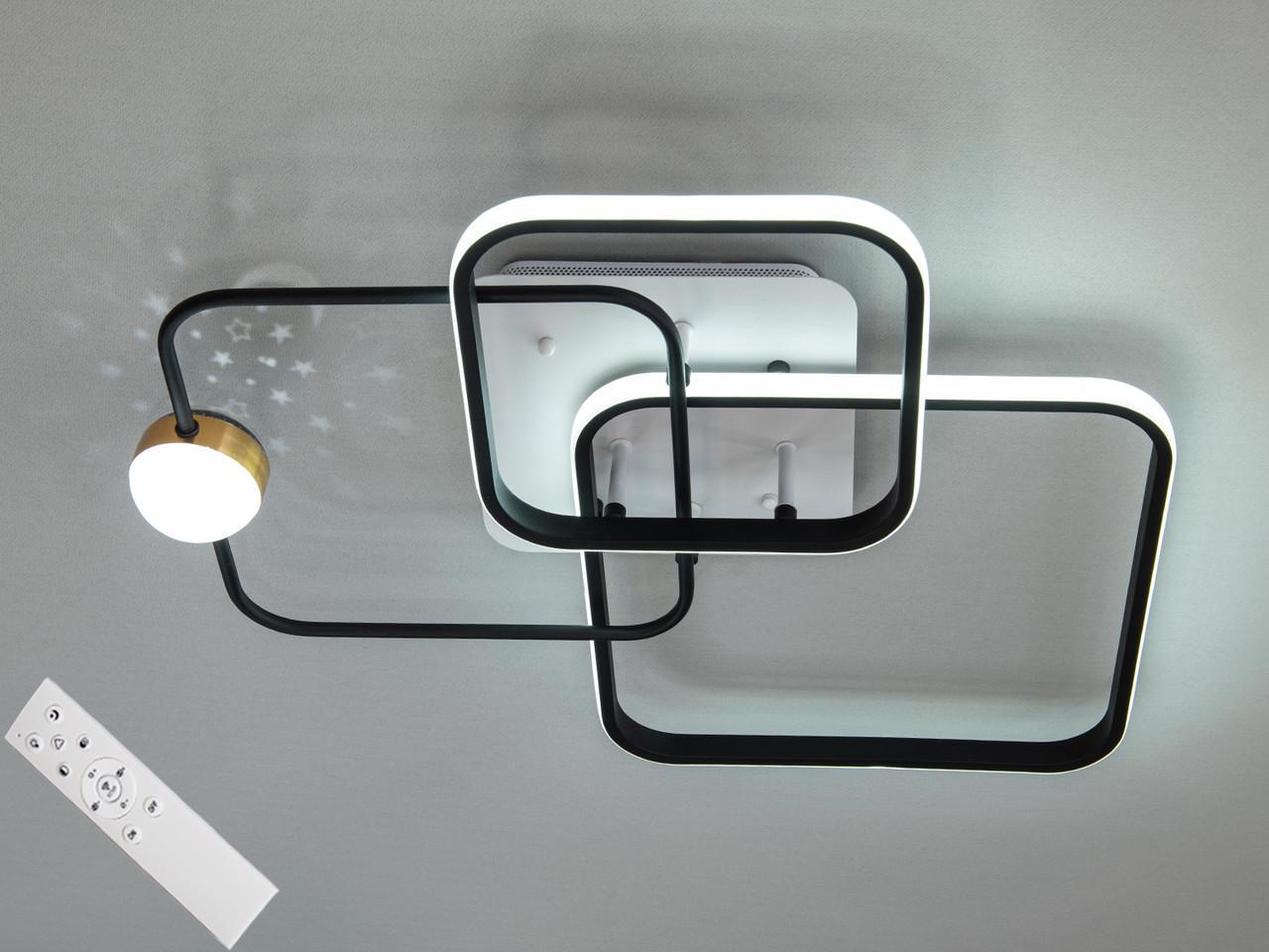 Люстра стельова EcoLed світлодіодна 60W MX2988-3L WH+BK Білий Люстра стельова EcoLed світлодіодна 60W MX2988-3L WH+BK Білий