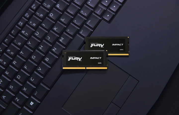 Оперативная память Kingston Fury SODIMM DDR5-5600 65536MB PC5-44800/Kit of 2x32768/ Impact 2Rx8 Black (KF556S40IBK2-64) - фото 6