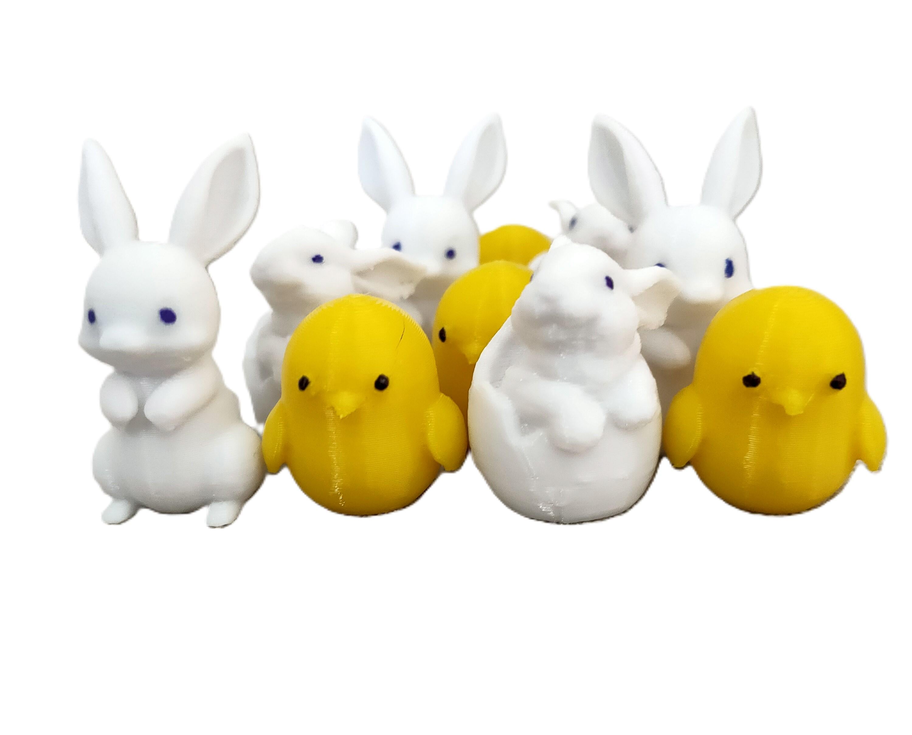 Декор Кролик в скорлупе/цыпленок/кролик 10 шт. (KKK-02G-BGB)