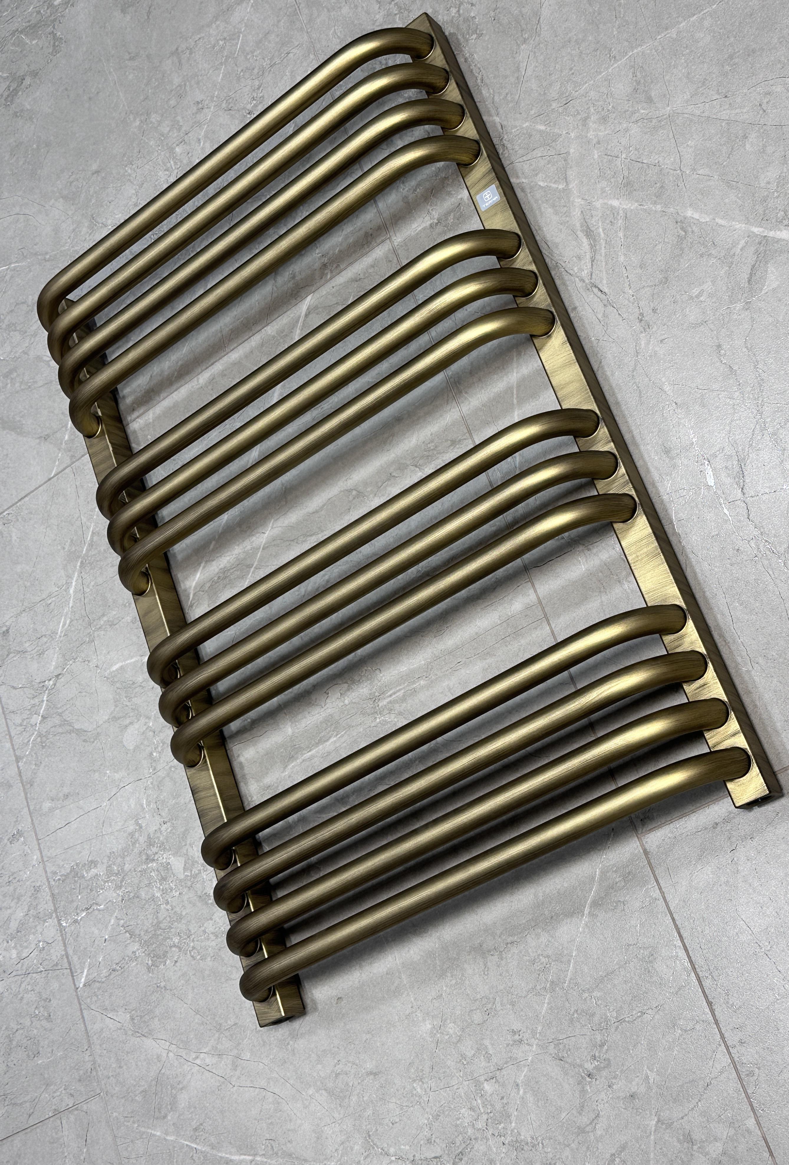 Рушникосушарка водяна Terma Alex 760x500 мм Brushed Brass (224) - фото 3