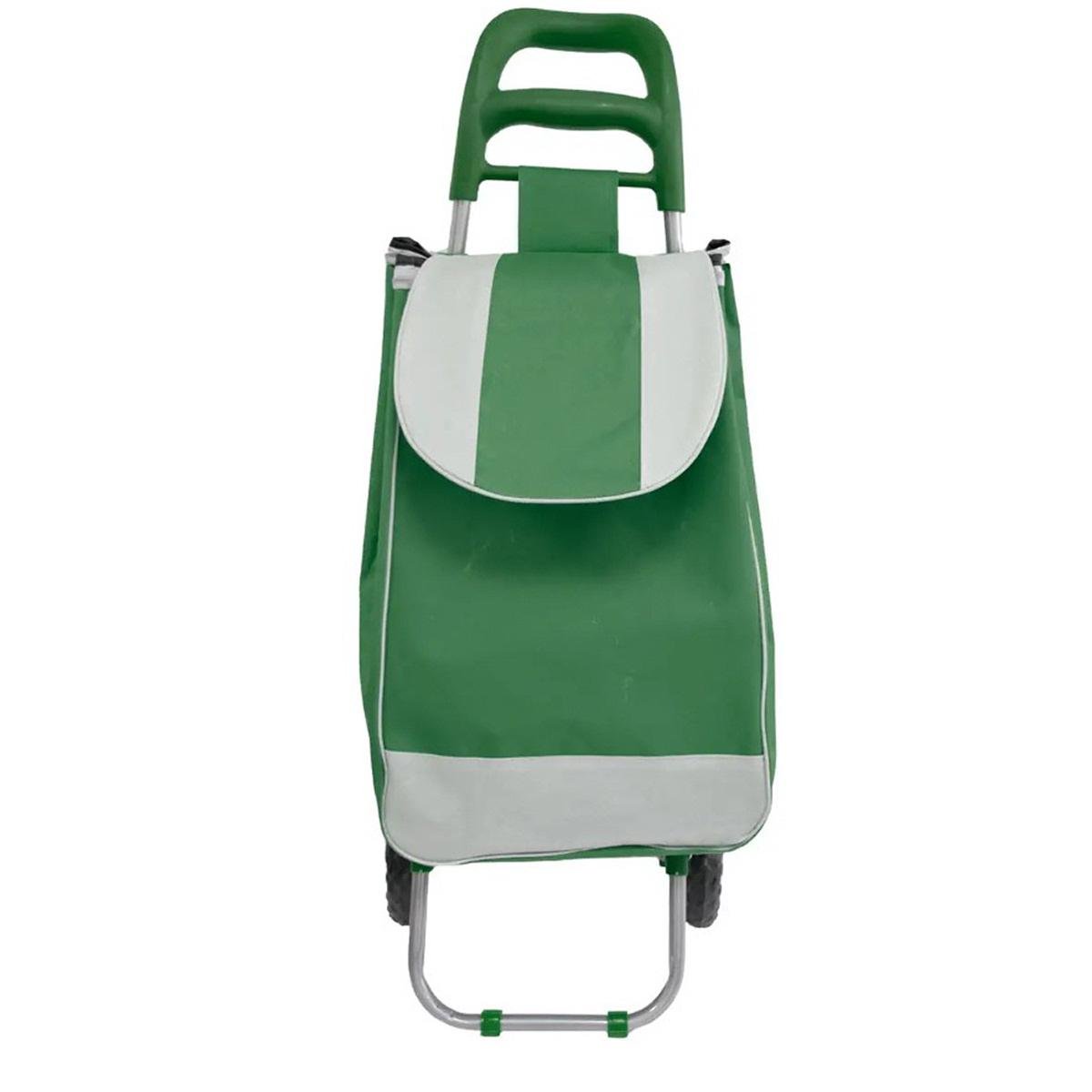 Тачка сумка Shopping bag з залізними колесами до 25 кг 34х27х94 см Зелений - фото 3 Тачка сумка Shopping bag з залізними колесами до 25 кг 34х27х94 см Зелений - фото 3