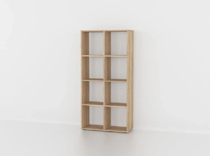Стеллаж для книг и декора на 8 ячеек Дуб сонома (P10б) Стеллаж для книг и декора на 8 ячеек Дуб сонома (P10б)