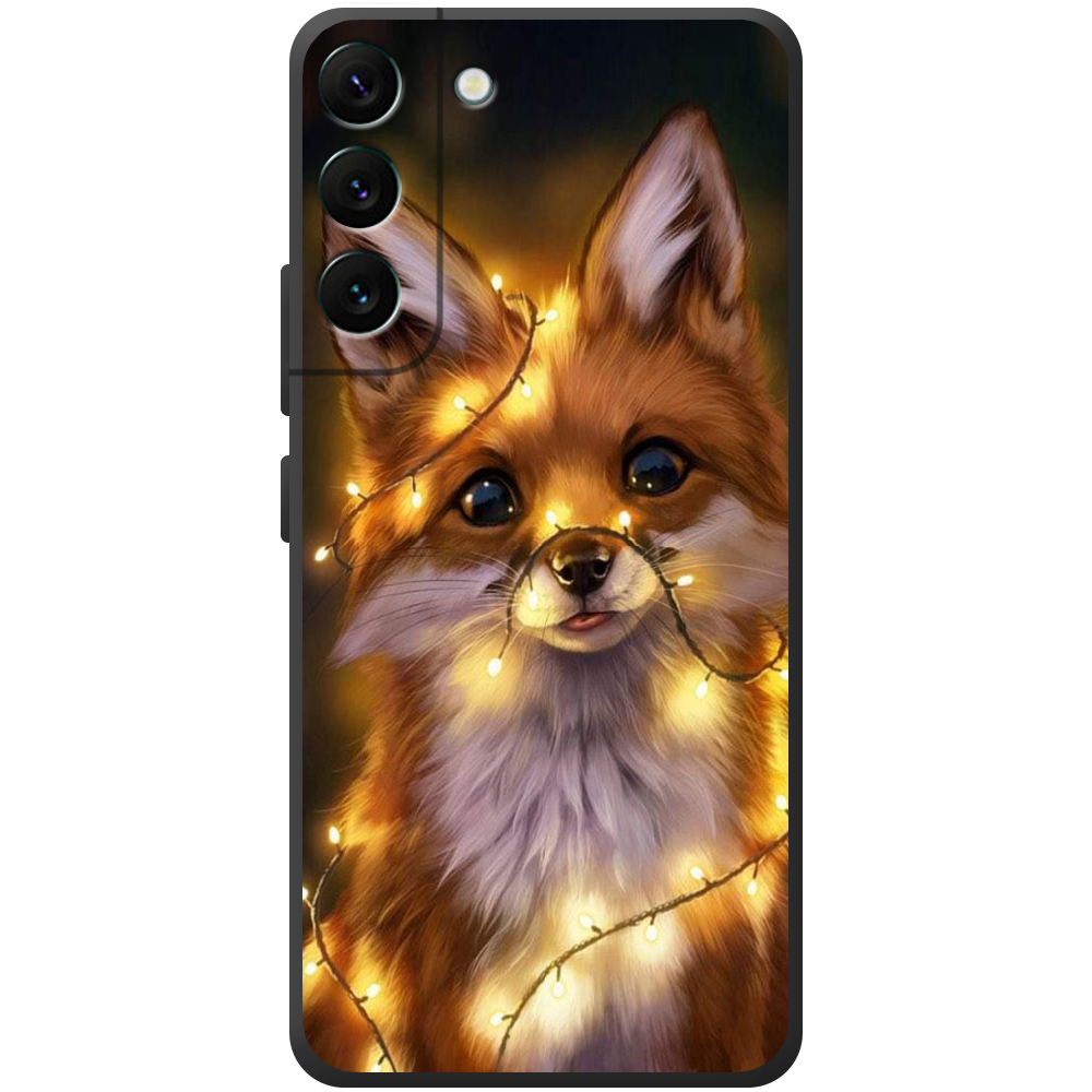 Чехол BoxFace Samsung Galaxy S22 (S901) Рождественская лиса Черный силикон (44180-up2399-44380) Чехол BoxFace Samsung Galaxy S22 (S901) Рождественская лиса Черный силикон (44180-up2399-44380)