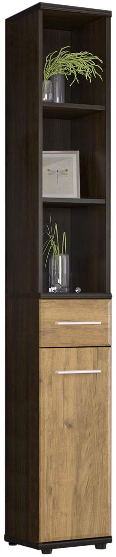 Комод-надставка в передпокій Мебель-Сервіс Тріо 1Д1Ш Венге темний/Дуб крафт (26925606) - фото 5 Комод-надставка в передпокій Мебель-Сервіс Тріо 1Д1Ш Венге темний/Дуб крафт (26925606) - фото 5