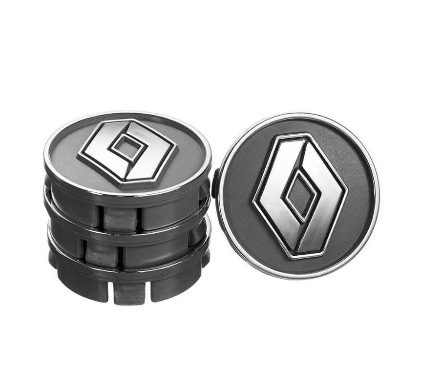 Комплект колпачков для литых дисков Vitol Renault 60x55 ABS пластик 4 шт. Серый