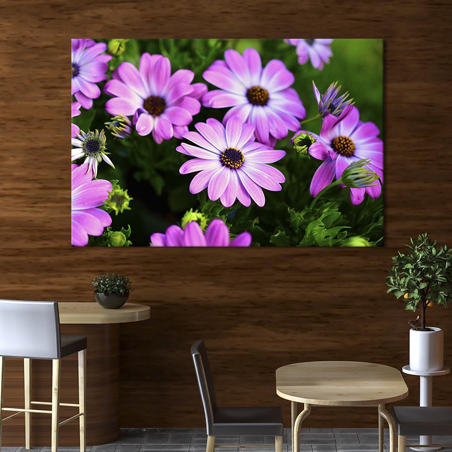 Картина на полотні Садові фіолетові квіти 122x81 см (947-1)