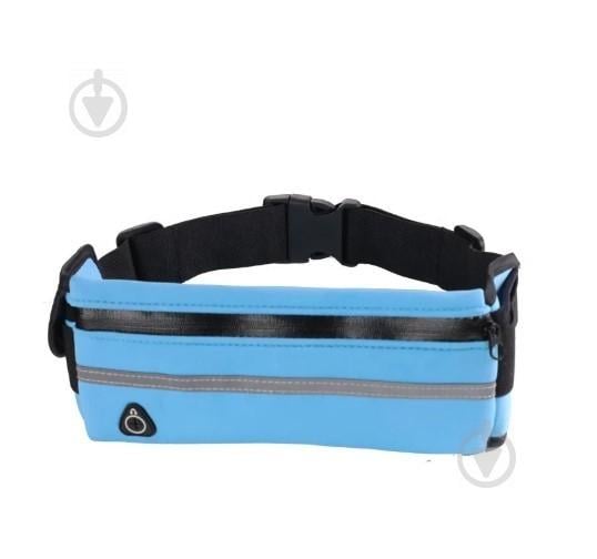 Сумка для бега на пояс RunningBag влагостойкая Голубая (735229443)