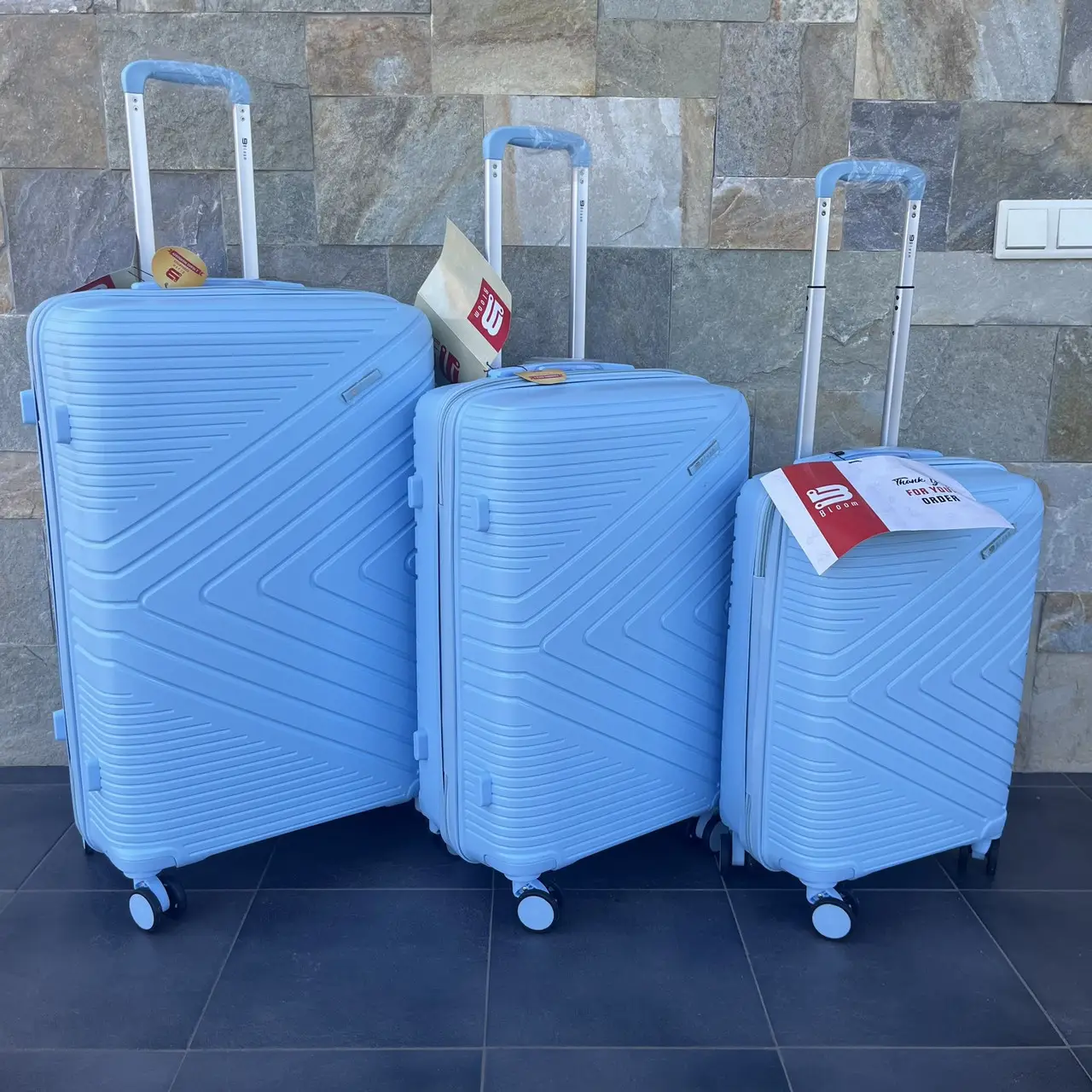 Чемодан дорожный Bloom 170639 л S Голубой - фото 6 Чемодан дорожный Bloom 170639 л S Голубой - фото 6