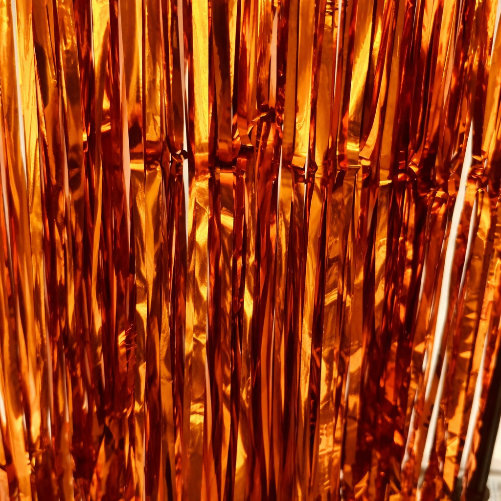 Шторка из фольги для фотозоны 2x1 м Оранжевый (65401)