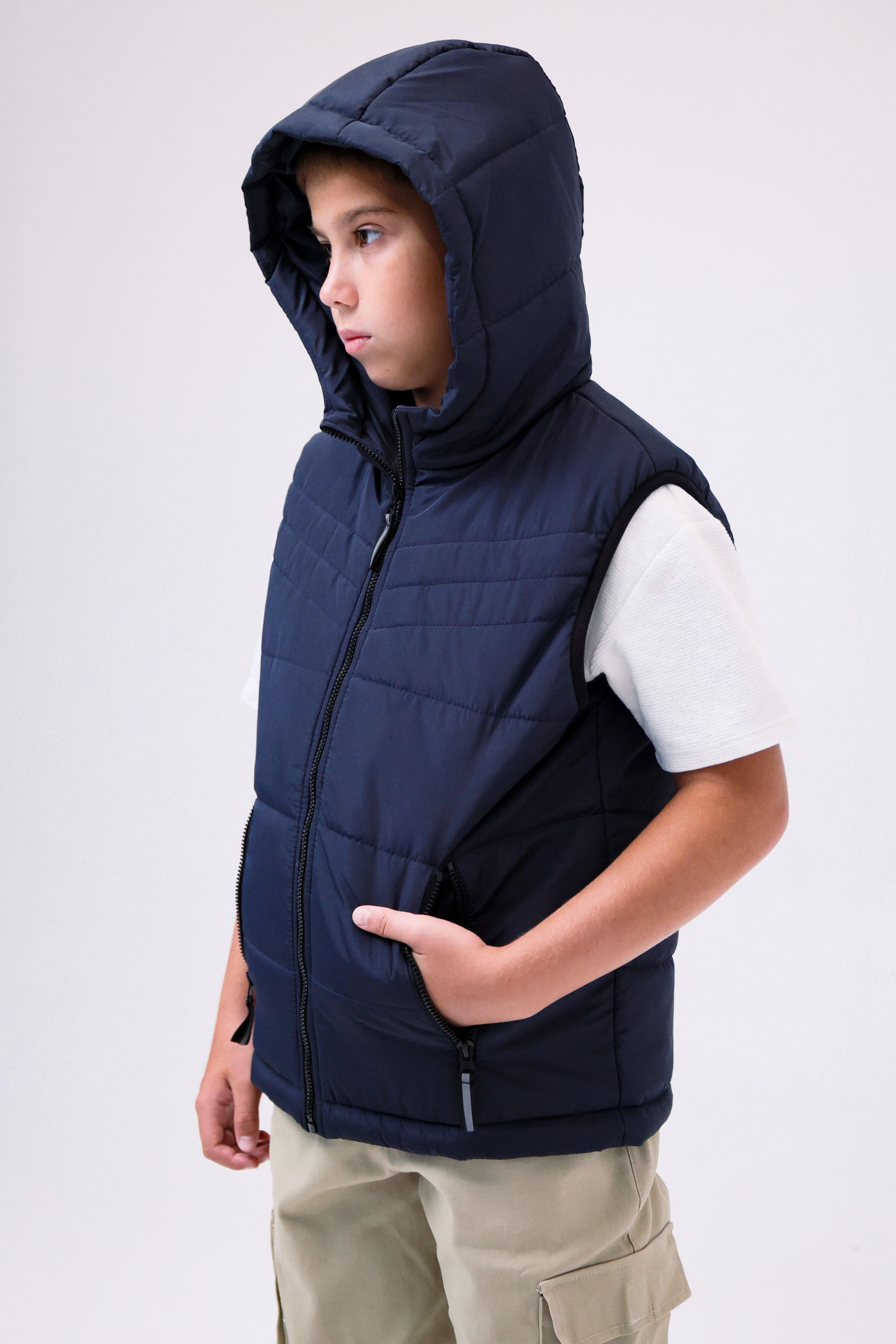 Жилетка детская подростковая на мальчика демисезонная Синий (грін-сн134) Жилетка детская подростковая на мальчика демисезонная Синий (грін-сн134)