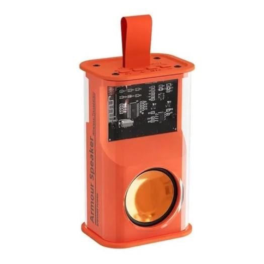 Портативна колонка SPS A036 Bluetooth 5.0 з підсвічуванням Orange (24637561)