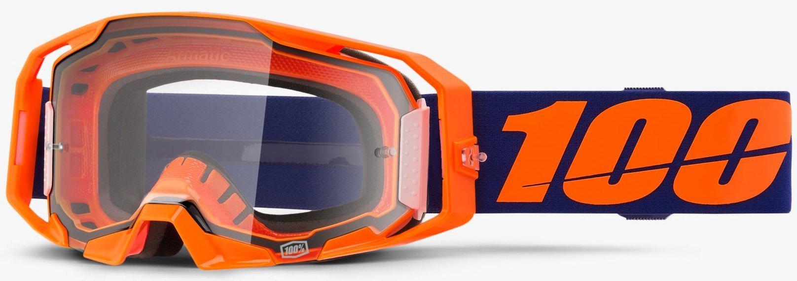 Мотоокуляри 100% ARMATIC Goggle Neon Orange/Clear Lens (39556)