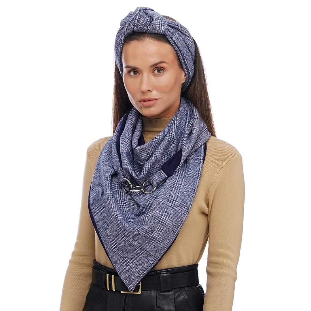 Тюрбан теплый Серый (tb-011)