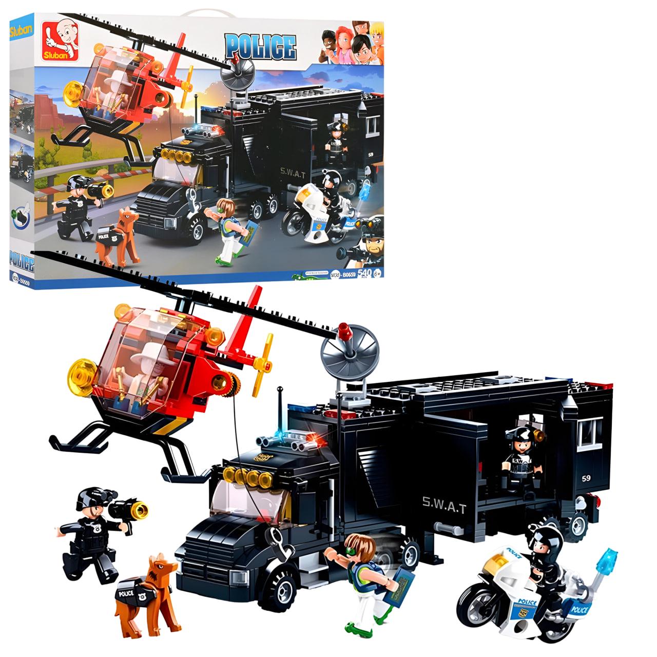 Конструктор Sluban Полицейский трейлер 540 дет. (M38-B0659)