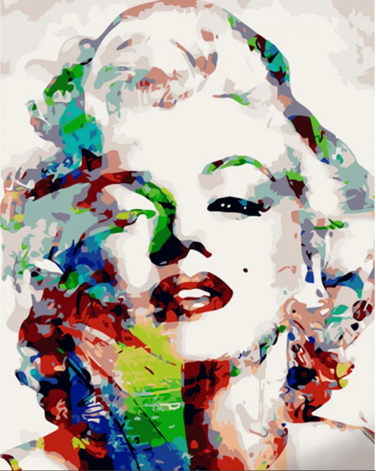 Картина по номерам Strateg Акварельная Монро 40х50 см (GS1070)