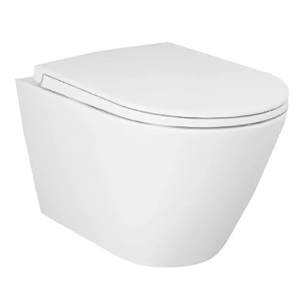 Унитаз подвесной RAK Ceramics Feeling RST23500A/RSTSC3901500 безобедочный с крышкой SLIM Soft Close (35476214)