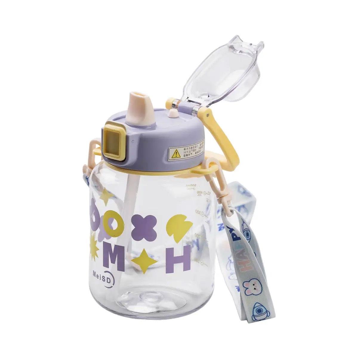 Бутылка для воды Gucgres HP-14-43V детская на ремешке 650 мл Фиолетовый (A-033323) - фото 3 Бутылка для воды Gucgres HP-14-43V детская на ремешке 650 мл Фиолетовый (A-033323) - фото 3