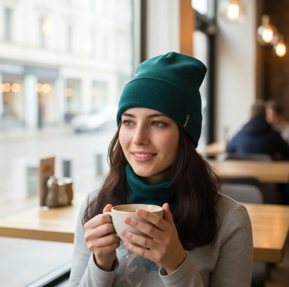 Комплект женский шапка/снуд One size на флисе (29548865) - фото 4