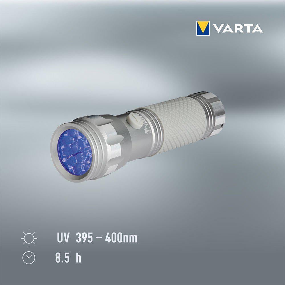 Фонарик ультрафиолетовый Varta 14UV Leds UV 395-400nm 118х33мм (15638) - фото 5