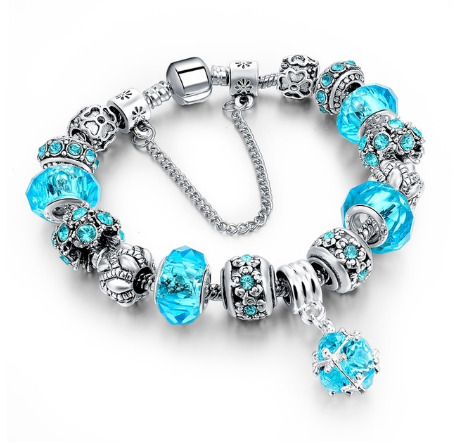 Женский браслет Primo Sharm Christal в стиле Pandora Blue (805974316)