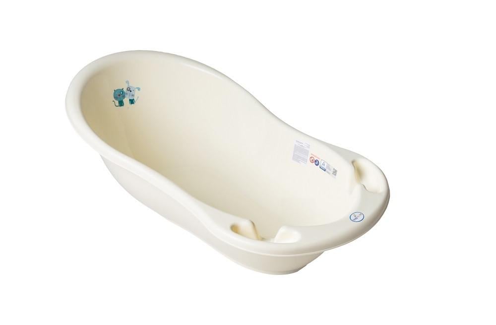 Ванночка Tega Baby Кот и Пес со сливом 86 см Желтый (5902963009227 PK-004ODPŁYW-102)