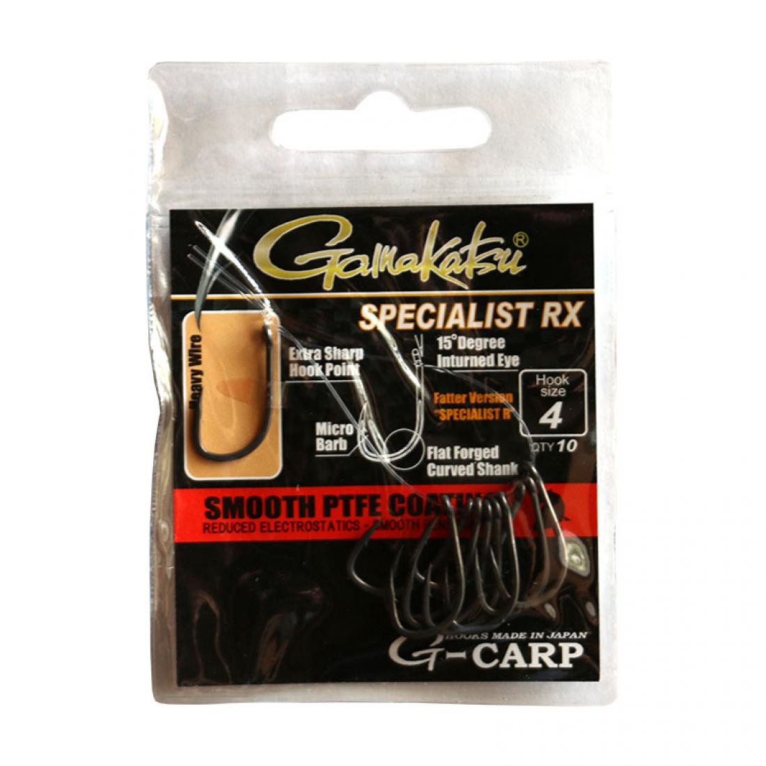 Крючок Gamakatsu G-CARP SPECIALIST RX №4 10 шт. (3KB5028)