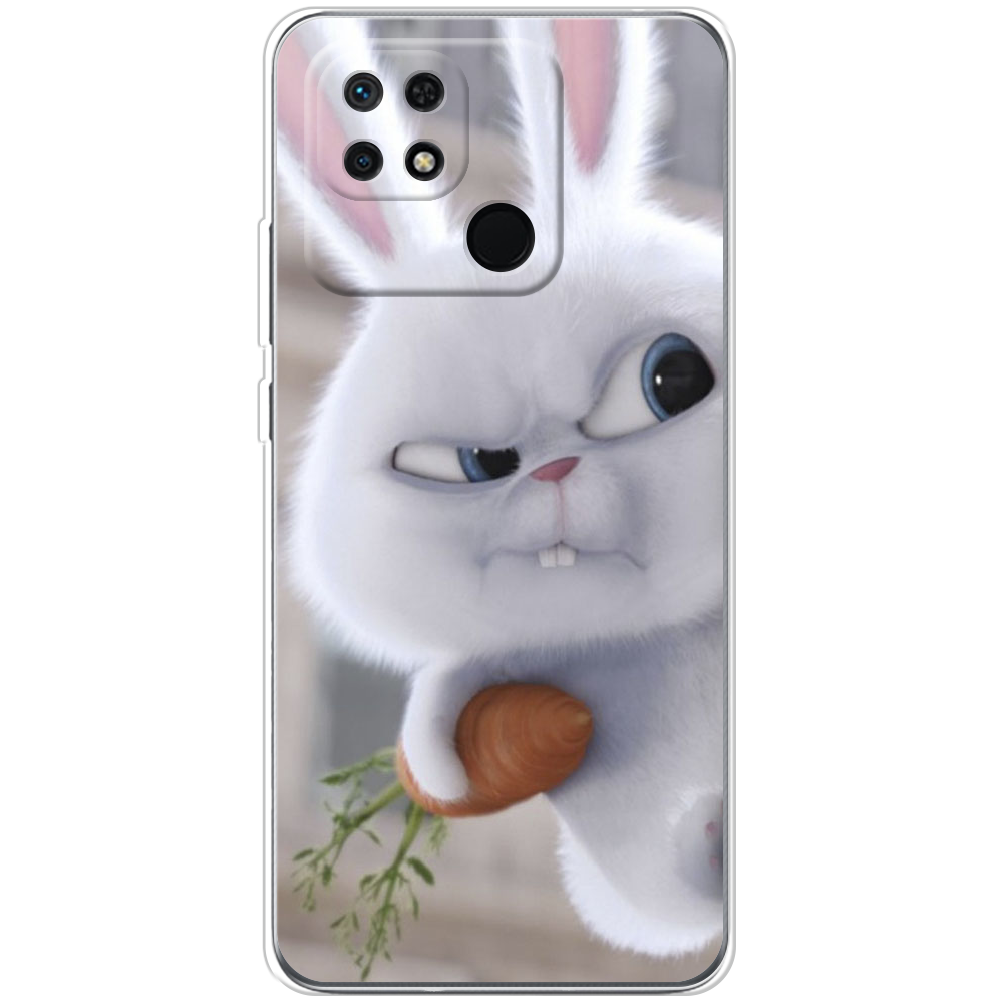 Чехол BoxFace Xiaomi Redmi 10C Rabbit Snowball Прозрачный силикон (44304-up1116-44304)
