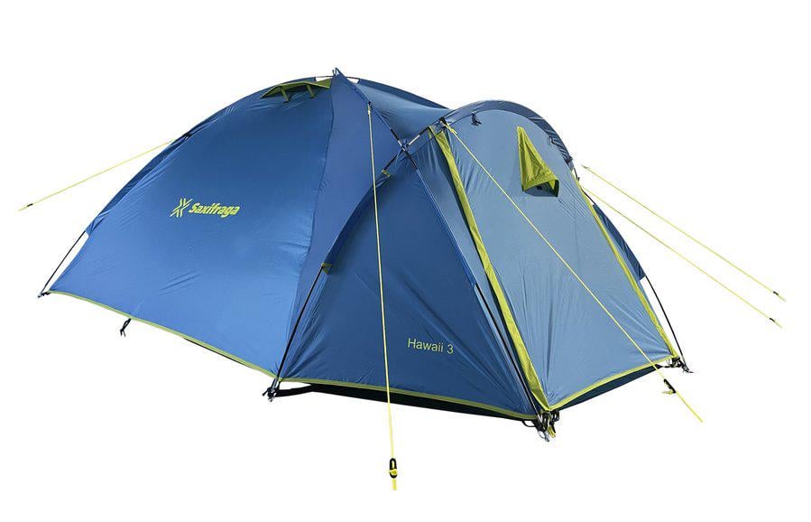 Намет туристичний Saxifraga HAWAII 3 3,1x2,1 м Blue/ Green (UFD6E1ACC750254.35EF)