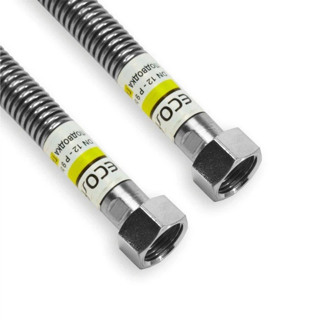 Шланг газовый нержавеющий Eco-Flex Газ 150 см гайка-гайка 3/4" (000014386)