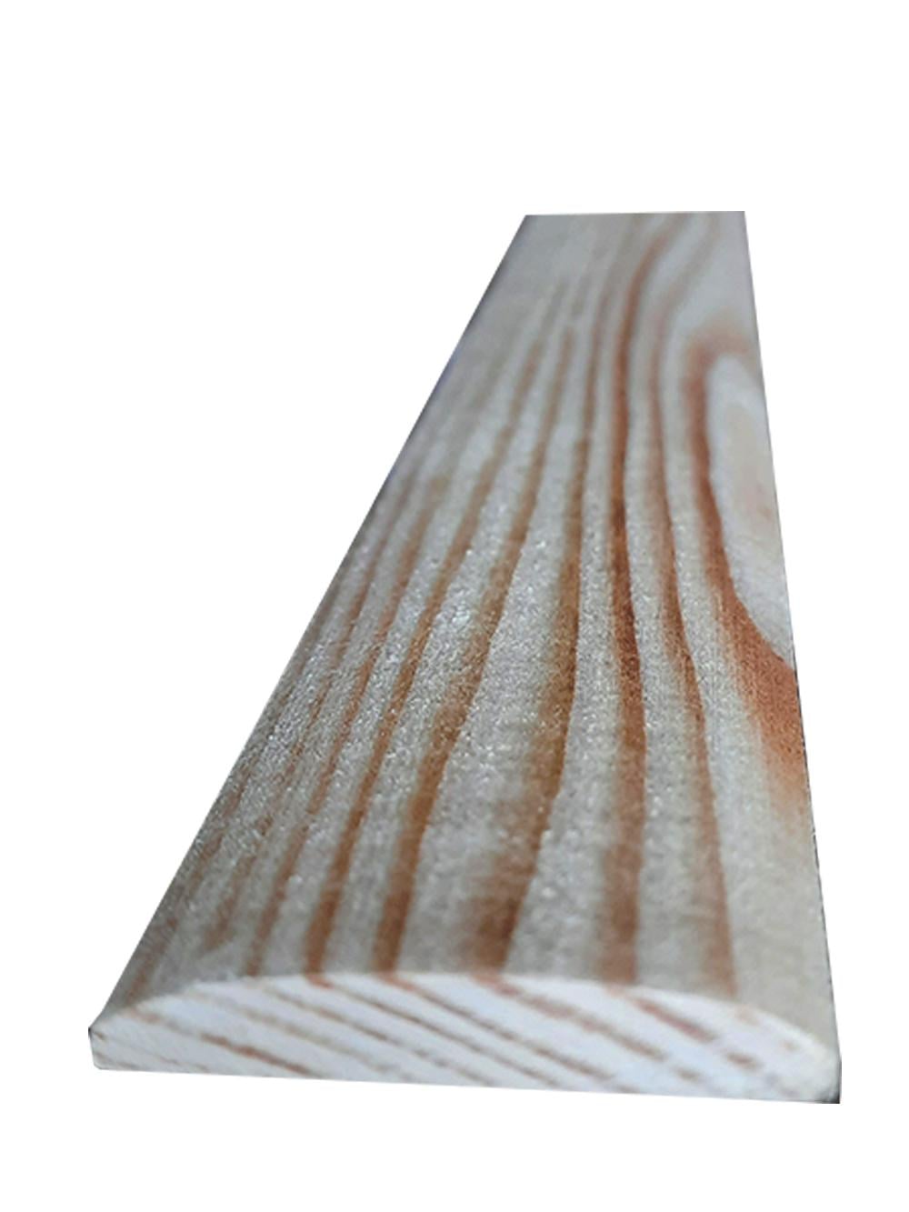 Планка притворная сплошная Экстра скругленная сверху 40х6х2500 мм (Plan40zaokr25)