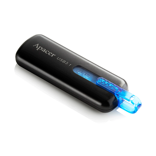 Флешка Apacer AH354 USB 3.1 16 GB Чорний (AP16GAH354B-1) - фото 2