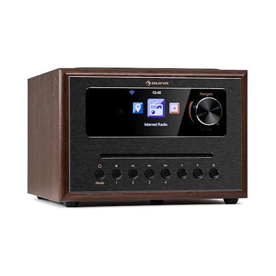 Радіоприймач Auna Silver Star CD Cube Radio CD Cube Bluetooth HCC Коричневий (10038352)