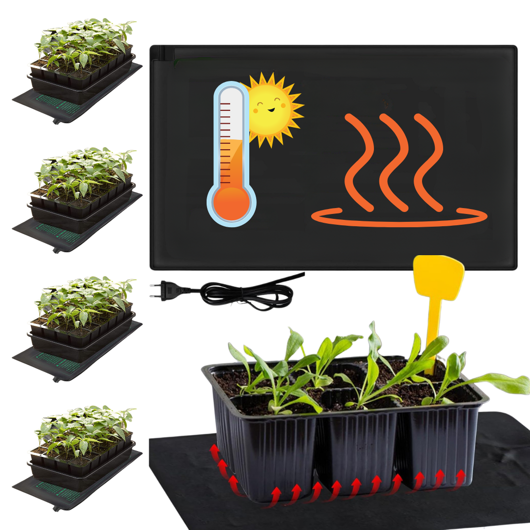 Термокилимок для розсади і пророщування насіння зі швидким нагріванням 105 Вт 52x122 см - фото 2 Термокилимок для розсади і пророщування насіння зі швидким нагріванням 105 Вт 52x122 см - фото 2