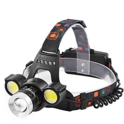 Налобный фонарь аккумуляторный Bailong BL-C862-T6 COB 4 режима Черный (2352532523532)