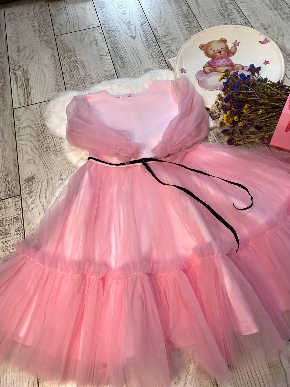 Сукня святкова для дівчинки 146 см Рожевий (2228165171) - фото 4