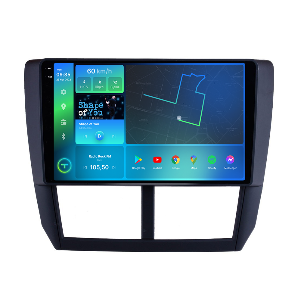 Автомагнитола штатная Torssen 2K для F10232 для Subaru Forester 2009-2013 г. 4G/Carplay/DSP 2/32 GB 10" (202301879)