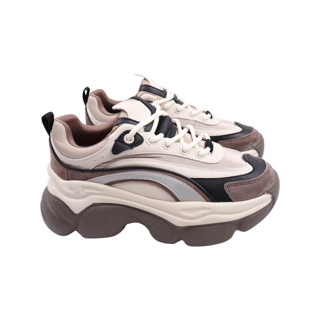 Кросівки жіночі Melanda натуральна шкіра р. 36 Бежевий (64-22DK 37)