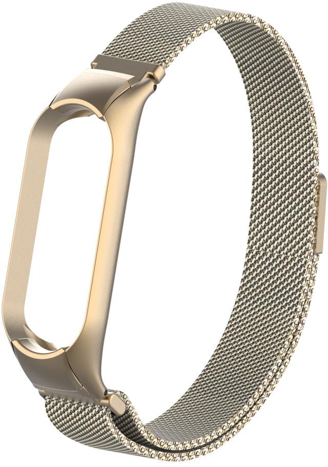 Ремінець Міланська петля Milano Mesh для Mi Band 5/6 Brushed Gold (15945-16)