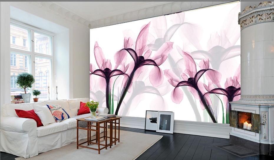 Фотообои 3D флизелиновые цветочные для спальни/зала/кухни Ирисы